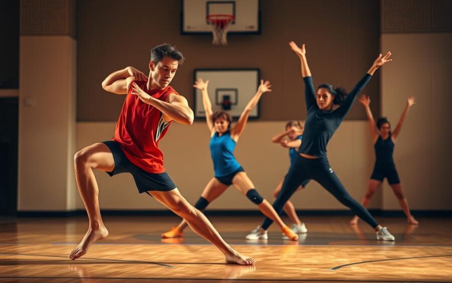 rozciąganie dynamiczne